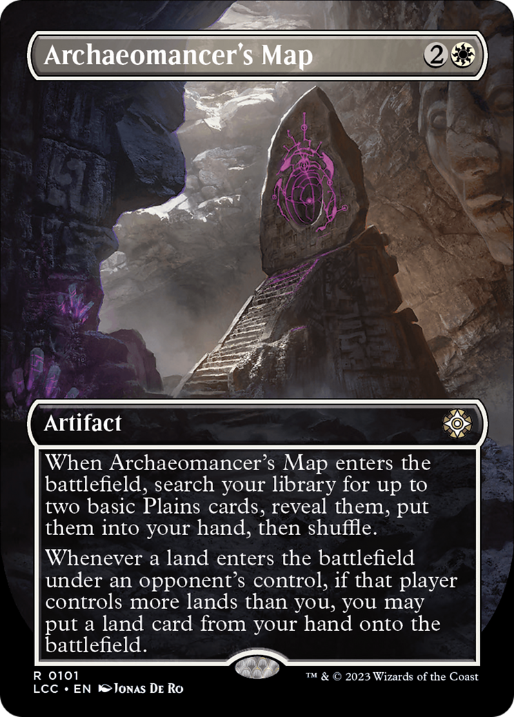 Archaeomancer's Map (Borderless) (LCC-101) - The Lost Caverns of Ixalan Commander (Borderless) - Magic The Gathering - Single Cards