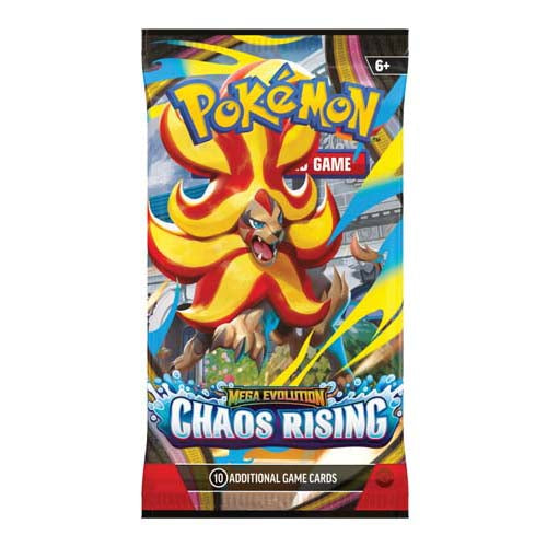 Pokemon TCG Mega Evolution Chaos Rising Single Booster Pack - Trading Card Games - 4