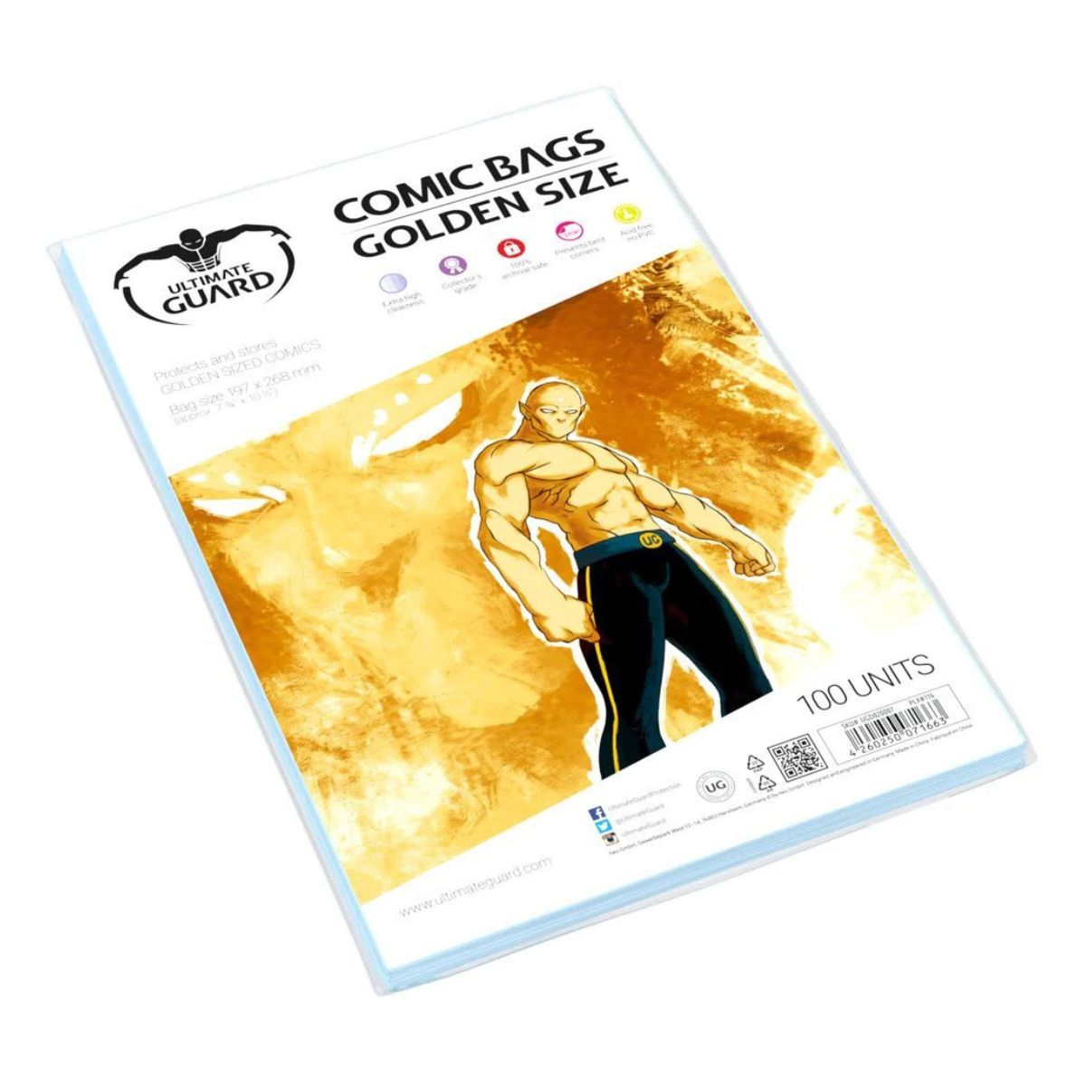 Ultimate Guard Comic Bags Golden Size 100ct - Organisation - 3