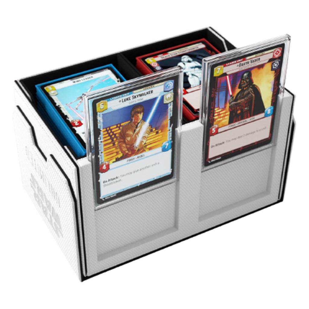Gamegenic Star Wars Unlimited Double Deck Pod - White/Black - Deck Boxes - 5