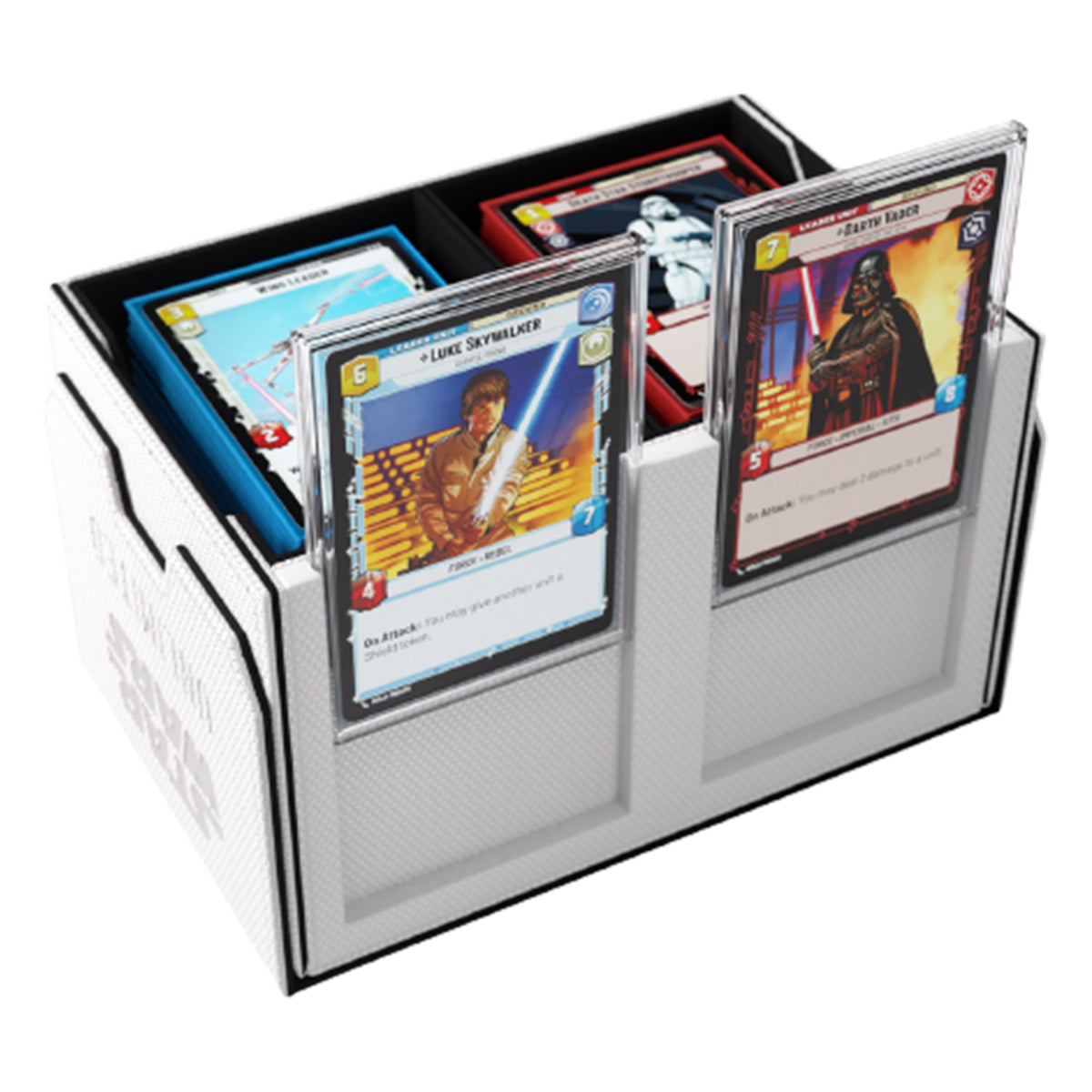 Gamegenic Star Wars Unlimited Double Deck Pod - White/Black - Deck Boxes - 5