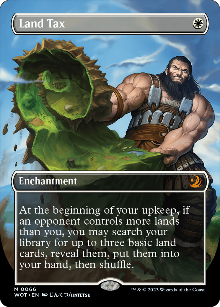 Land Tax (Anime Borderless) (WOT-066) - Wilds of Eldraine: Enchanting Tales - Magic The Gathering - Single Cards