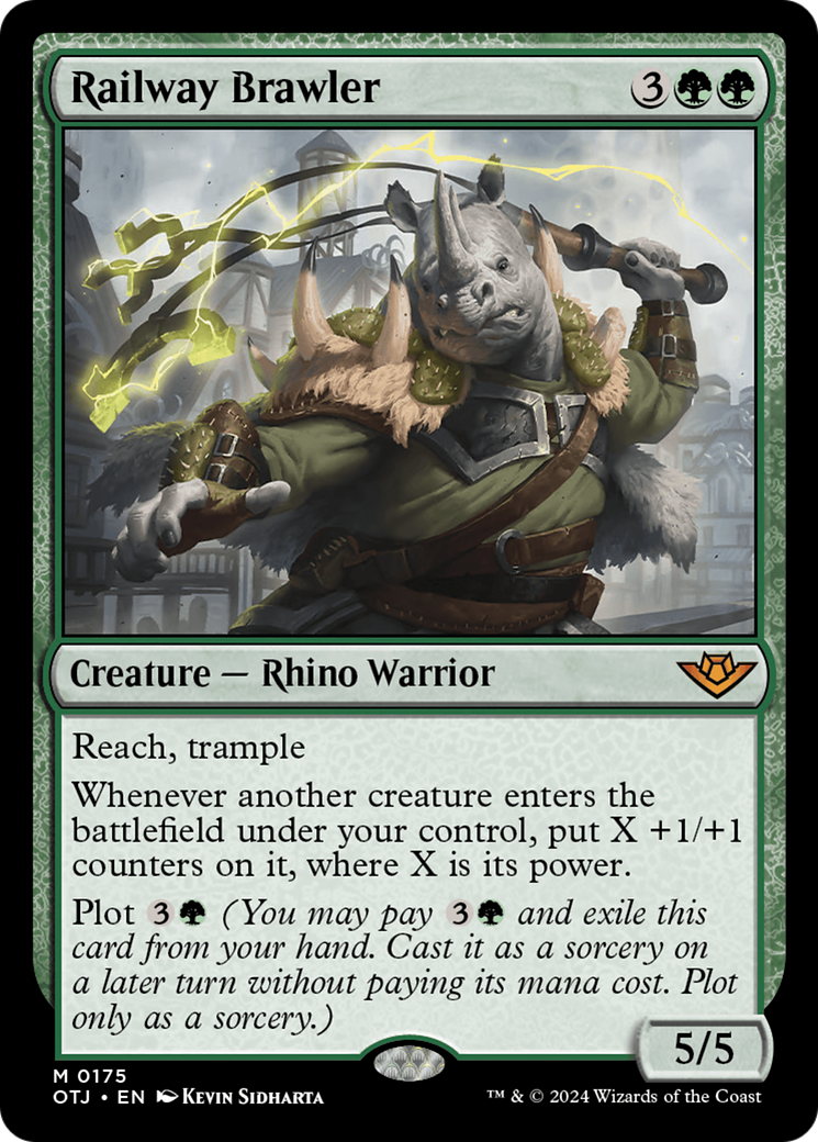 Railway Brawler (OTJ-175) - Outlaws of Thunder Junction - Magic The Gathering - Single Cards