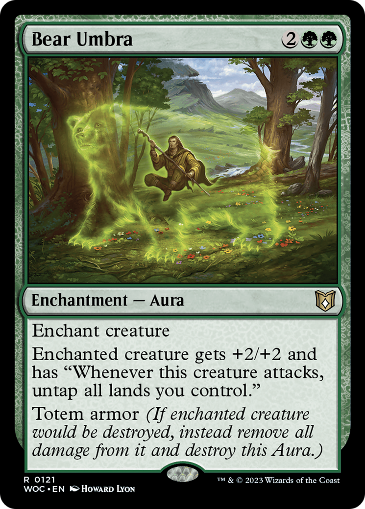 Bear Umbra (WOC-121) - Wilds of Eldraine Commander - Magic The Gathering - Single Cards