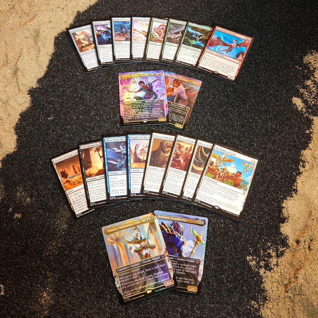 Magic The Gathering Aetherdrift Commander Deck Bundle - 2 of Each Deck (2 Living Energy + 2 Eternal Might) - 3