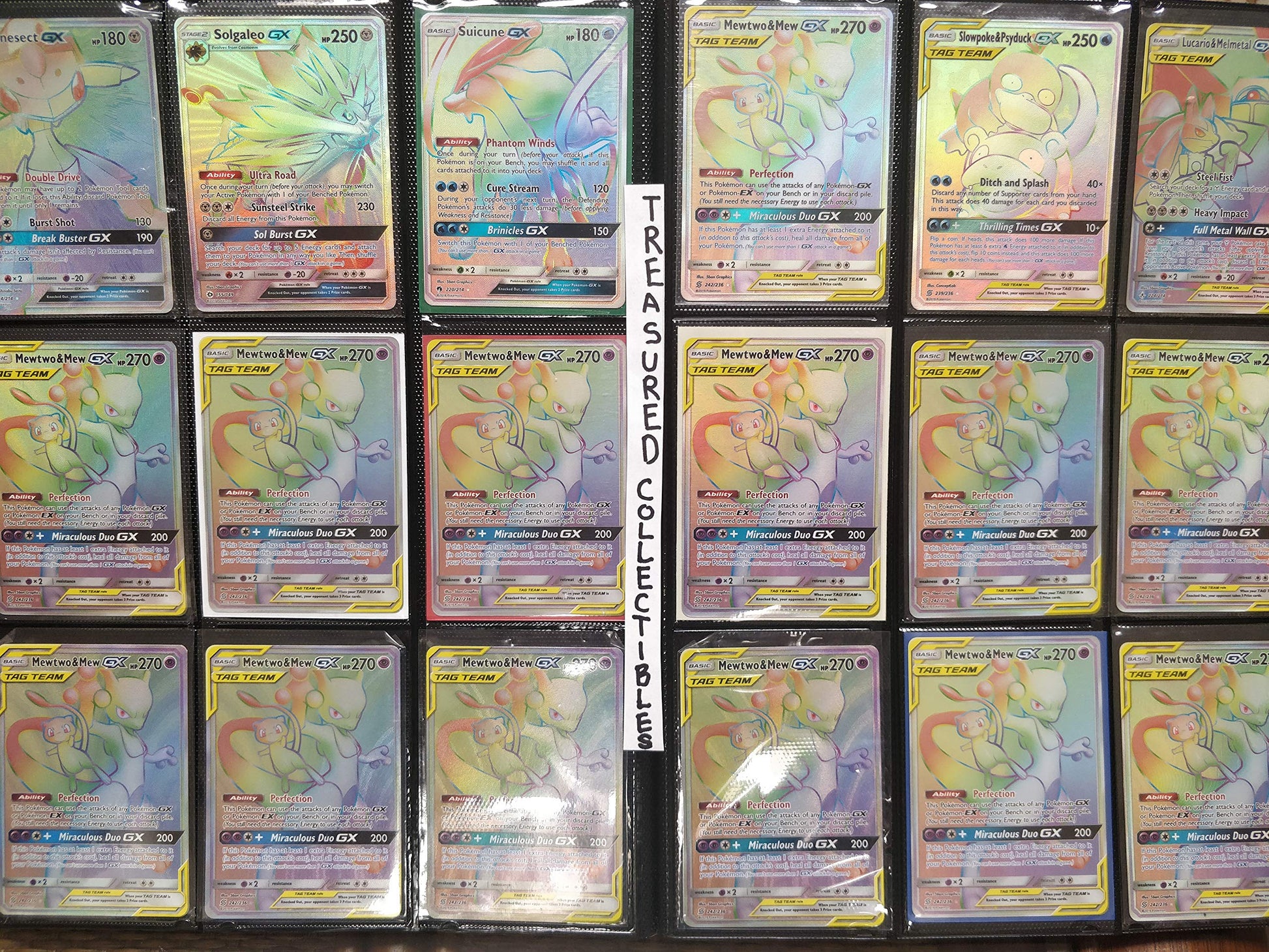 Pokemon 100+ Rainbow Rare Cards Binder Collection Includes 5 foils in Any Combination and at Least 1 of The Following Cards, EX and GX, FA, Secret Rare, Tag Team, Unified Minds - 3