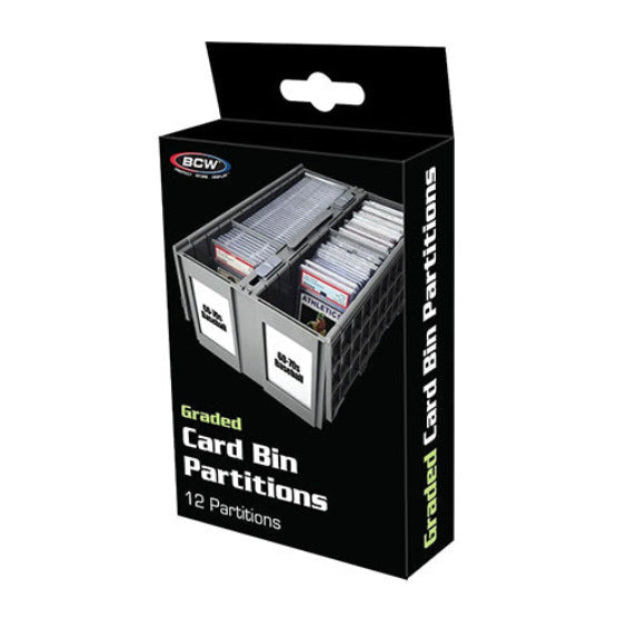 BCW Graded Card Bin Partitions Gray - Organisation