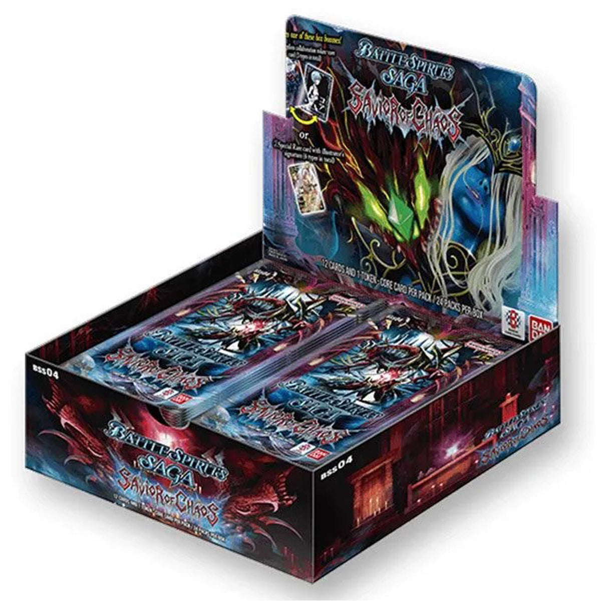 Battle Spirits Saga Card Game Set 04 Savior of Chaos Booster Box BSS04 - Trading Card Games