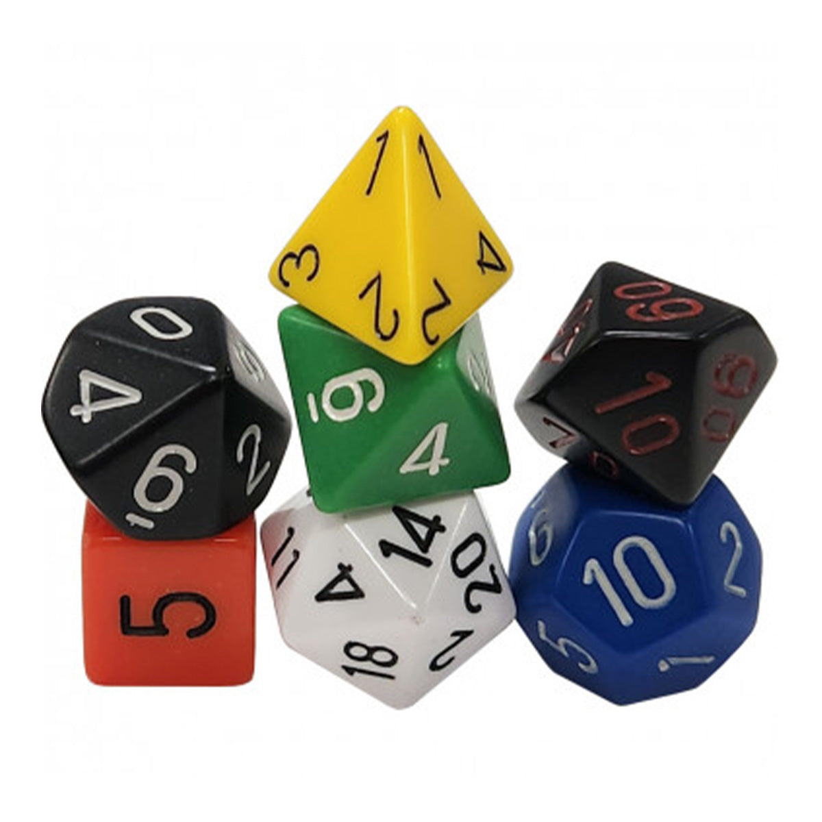 CHX 25499 Nostalgia Opaque GM & Beginner Player 7-Die Set - Dice & Accessories