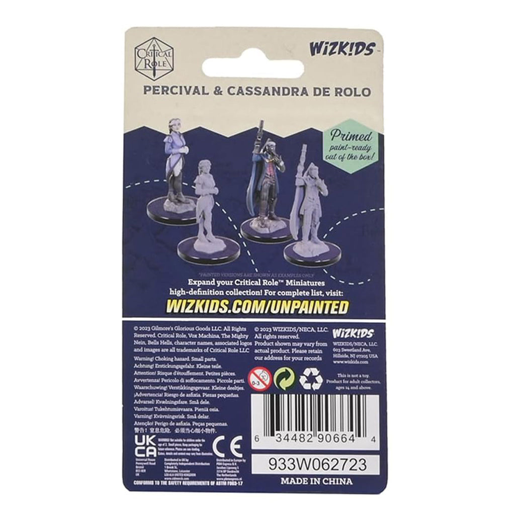 Critical Role Unpainted Miniatures Percival & Cassandra de Rolo - Miniatures - 2