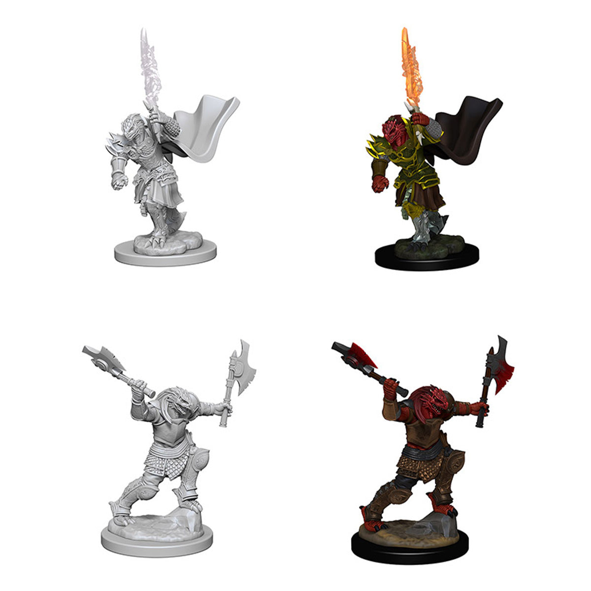 D&D Nolzurs Marvelous Unpainted Miniatures Dragonborn Female Fighter - Miniatures