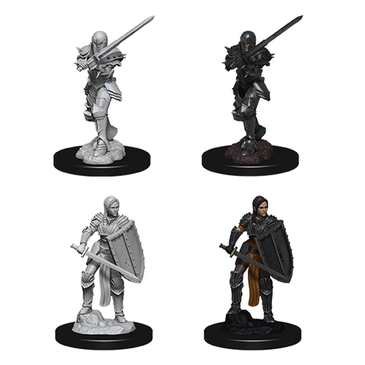 D&D Nolzurs Marvelous Unpainted Miniatures Female Human Fighter - Miniatures
