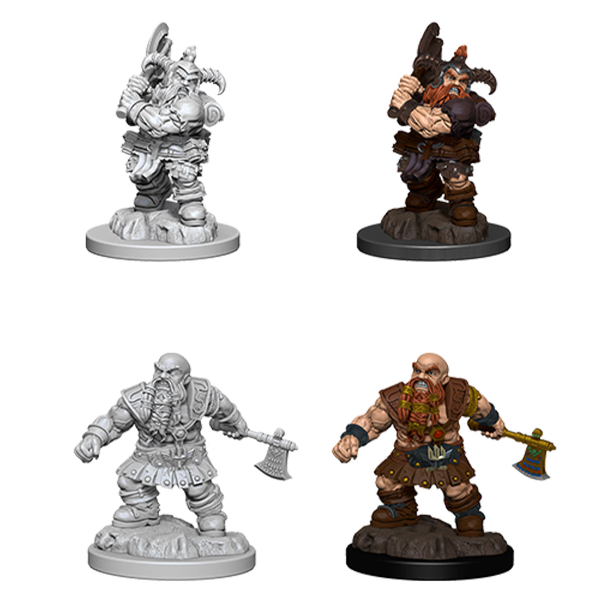 D&D Nolzurs Marvelous Unpainted Miniatures Male Dwarf Barbarian - Miniatures