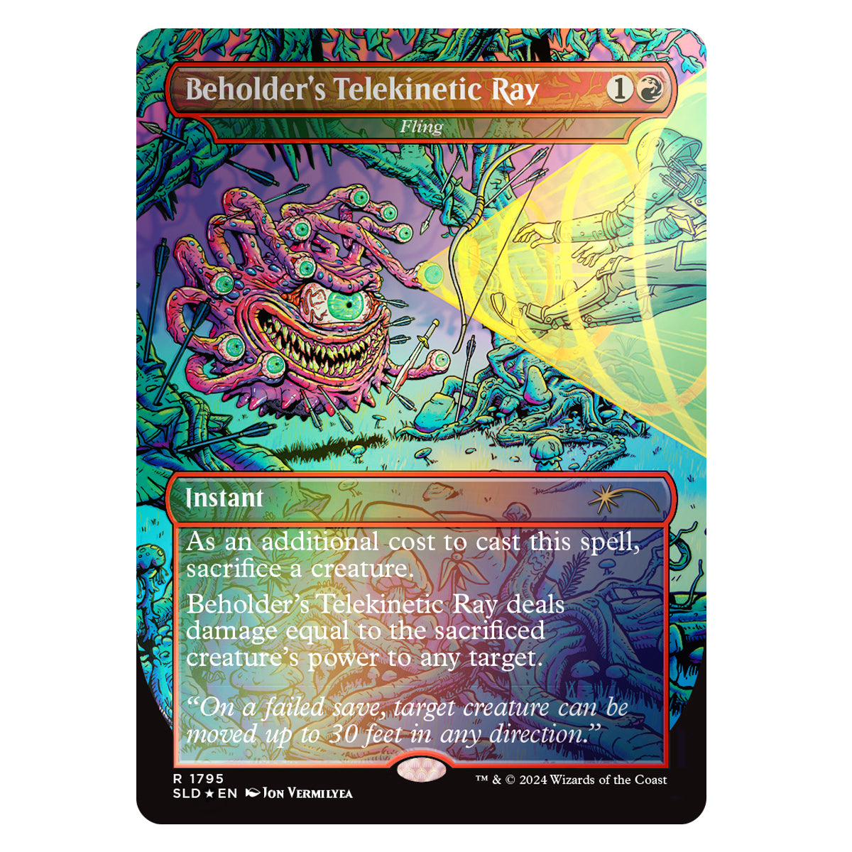 Magic Secret Lair x Dungeons & Dragons Death Is in the Eyes of the Beholder II Foil Edition - Trading Card Games - 6