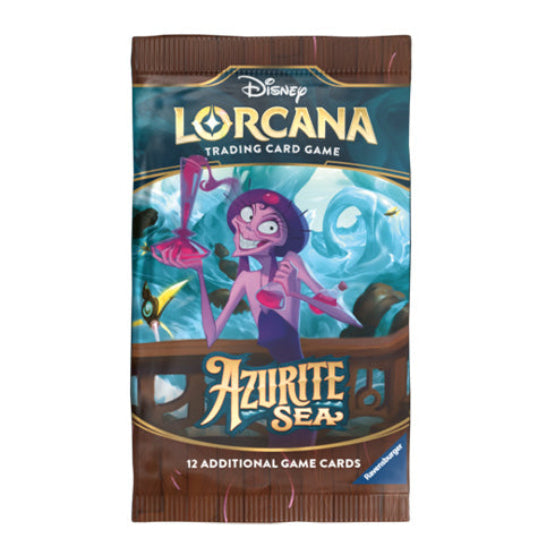 Disney Lorcana TCG Series 6 Azurite Sea Single Booster Pack - Trading Card Games - 2