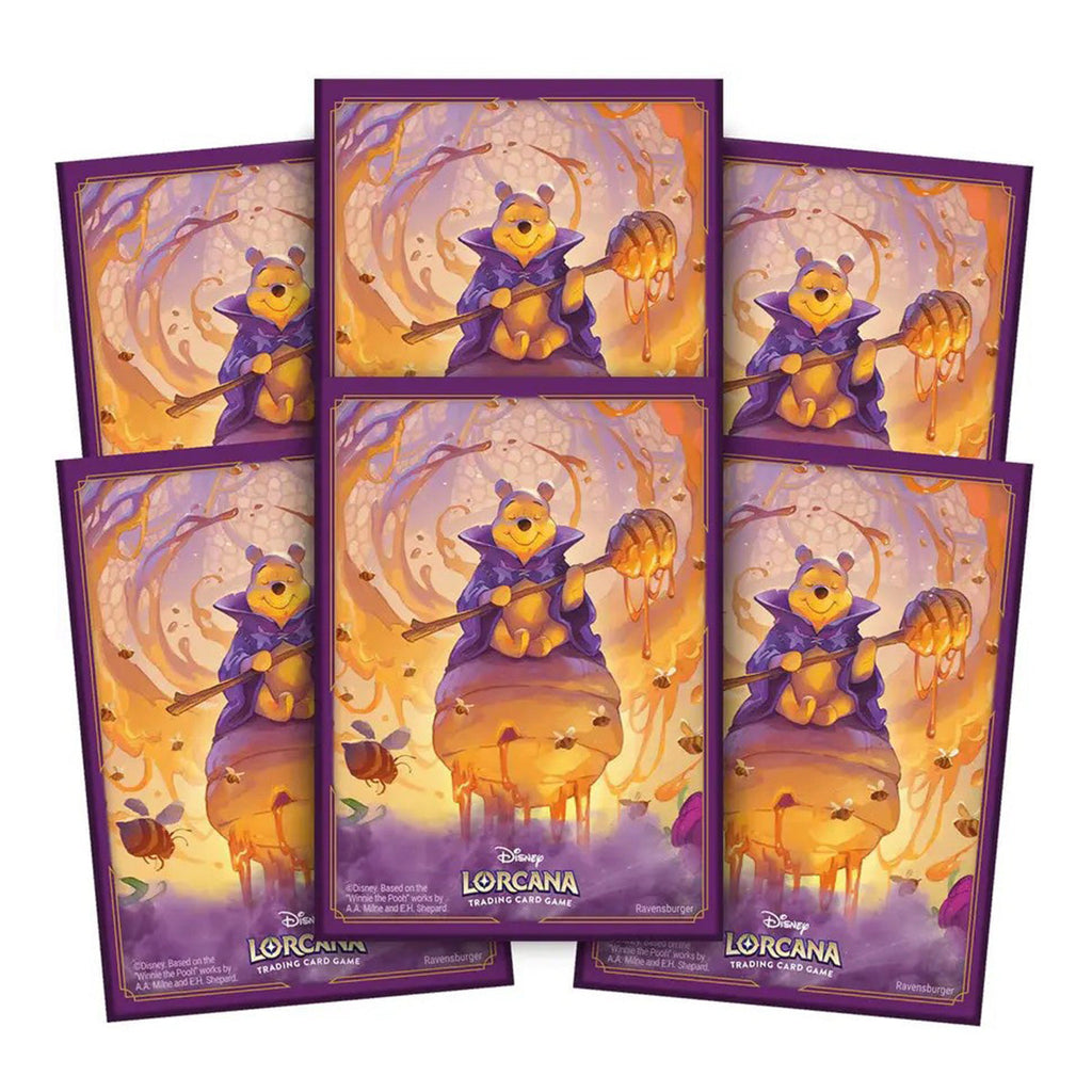 Disney Lorcana TCG Series 6 Azurite Sea Sleeves Winnie the Pooh Hunny Wizard - Sleeves - 3