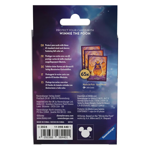 Disney Lorcana TCG Series 6 Azurite Sea Sleeves Winnie the Pooh Hunny Wizard - Sleeves - 2