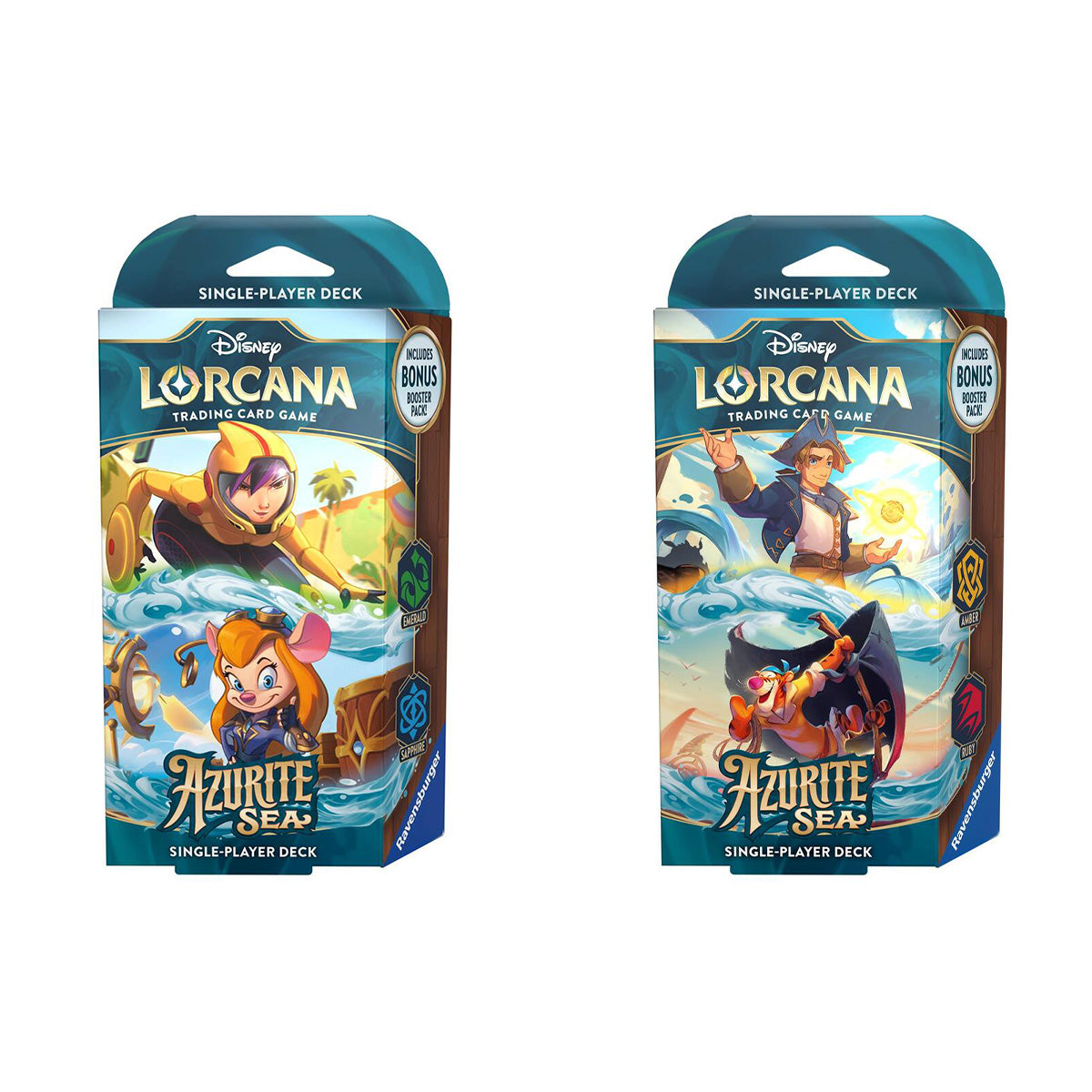 Disney Lorcana TCG Series 6 Azurite Sea Starter Deck (Pair) - Trading Card Games