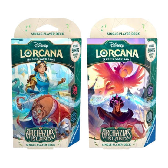 Disney Lorcana TCG Series 7 Archazia's Island Starter Deck (Pair) - Trading Card Games