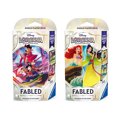 Disney Lorcana TCG Series 9 Fabled Single Player Deck (Pair) - Trading Card Games