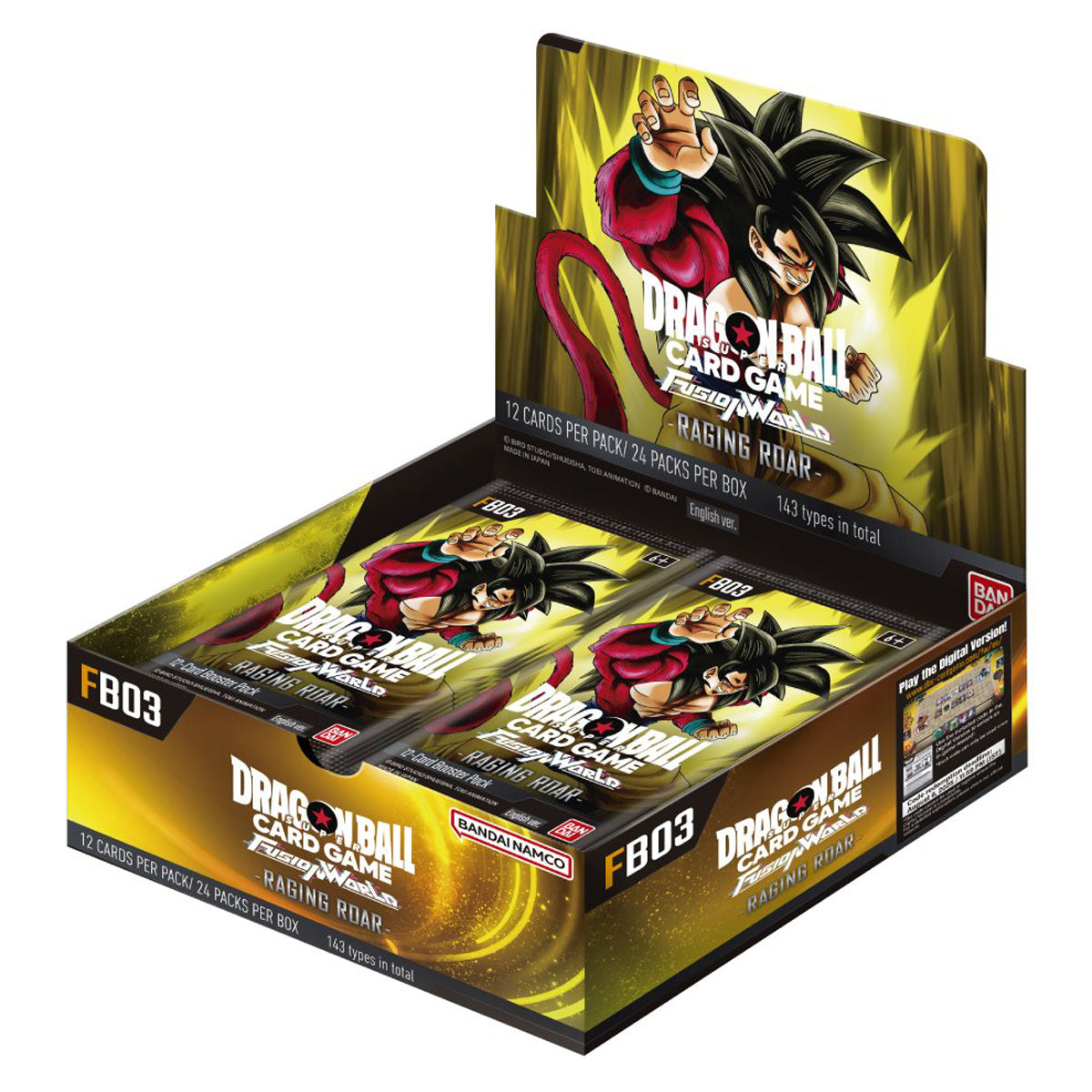 Dragon Ball Super Card Game Fusion World Raging Roar Booster Box FB03 - Trading Card Games
