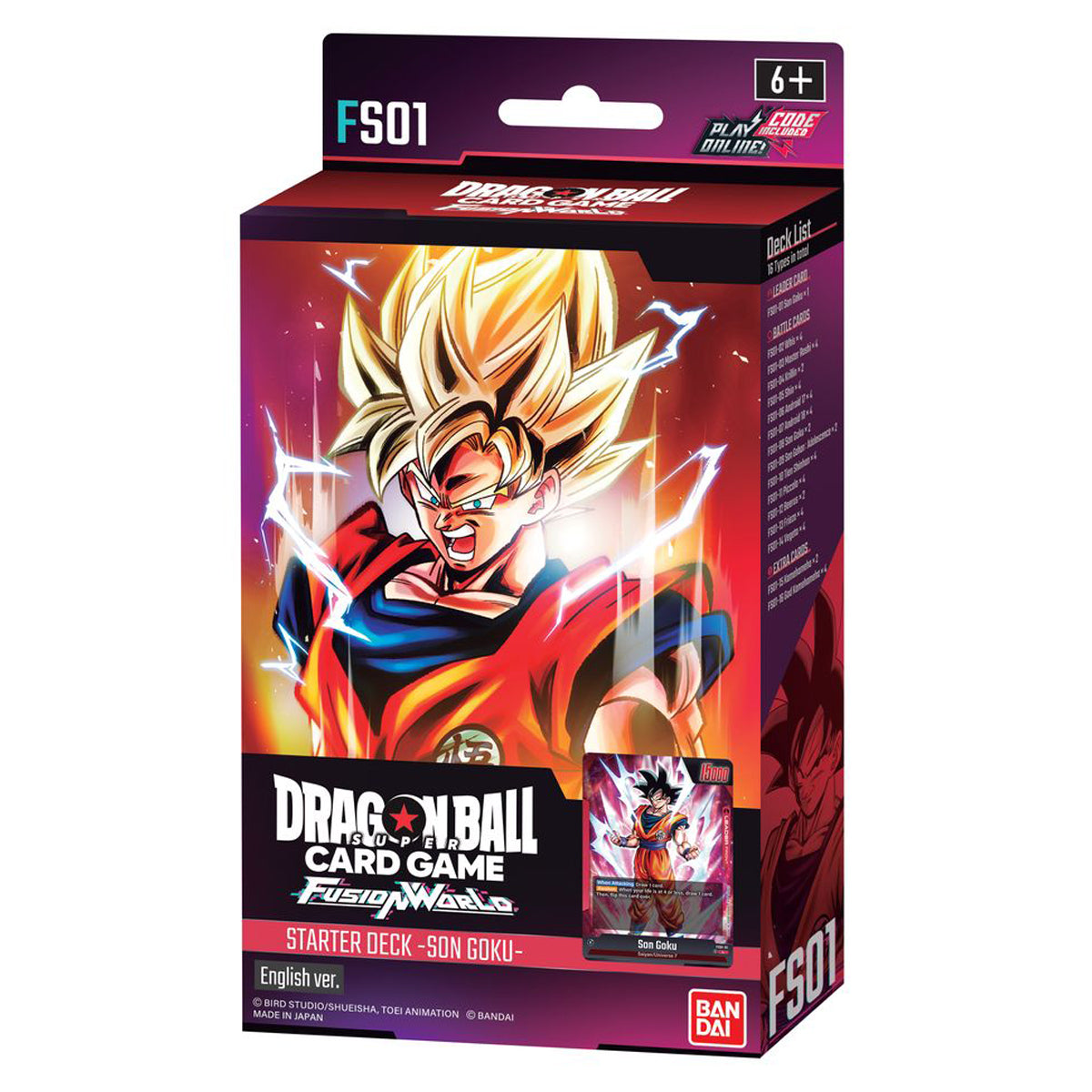 Dragon Ball Super Card Game Fusion World Starter Deck Son Goku FS01 - Trading Card Games