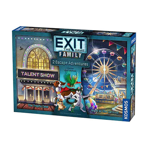 Exit the Game Family Heroes The Trophy Case, Night at the Carnival (2-in-1 Bundle) - Board Games - 2