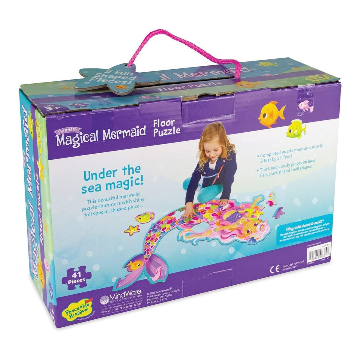Floor Puzzle Magical Mermaid 41 Pieces - Puzzles - 3