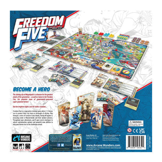 Freedom Five: A Sentinel Comics Board Game - Board Games - 3