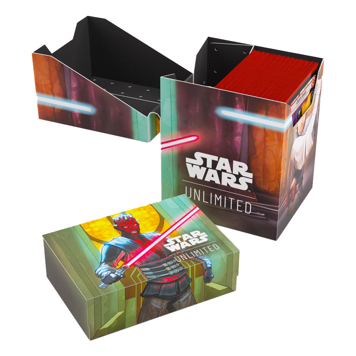 Gamegenic Star Wars Unlimited Soft Crate Deck Box - Obi-Wan Kenobi/Darth Maul - Deck Boxes - 7