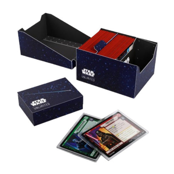 Gamegenic Star Wars Unlimited Twin Sun Soft Crate Deck Box - Card Back Blue - Deck Boxes - 6