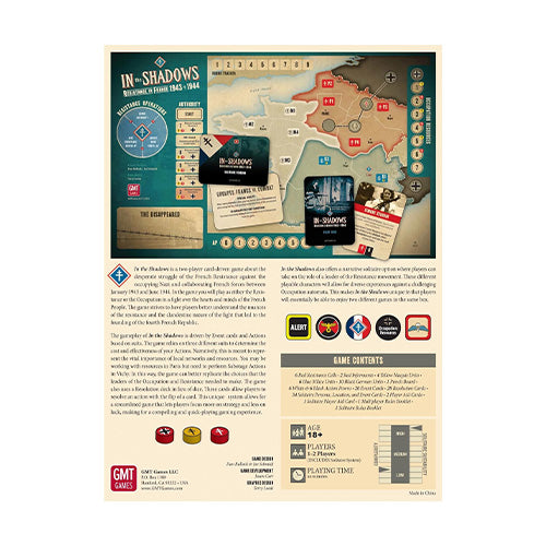 In the Shadows Resistance in France 1943-1944 - Board Games - 2
