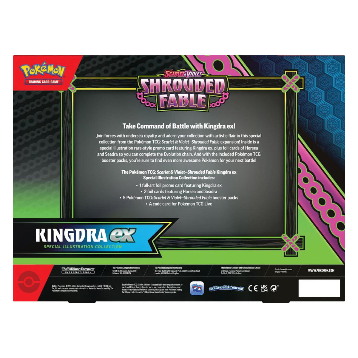 Scarlet & Violet Shrouded Fable Kingdra/Greninja ex Special Collection (Pair) POKEMON TCG - Trading Card Games - 3