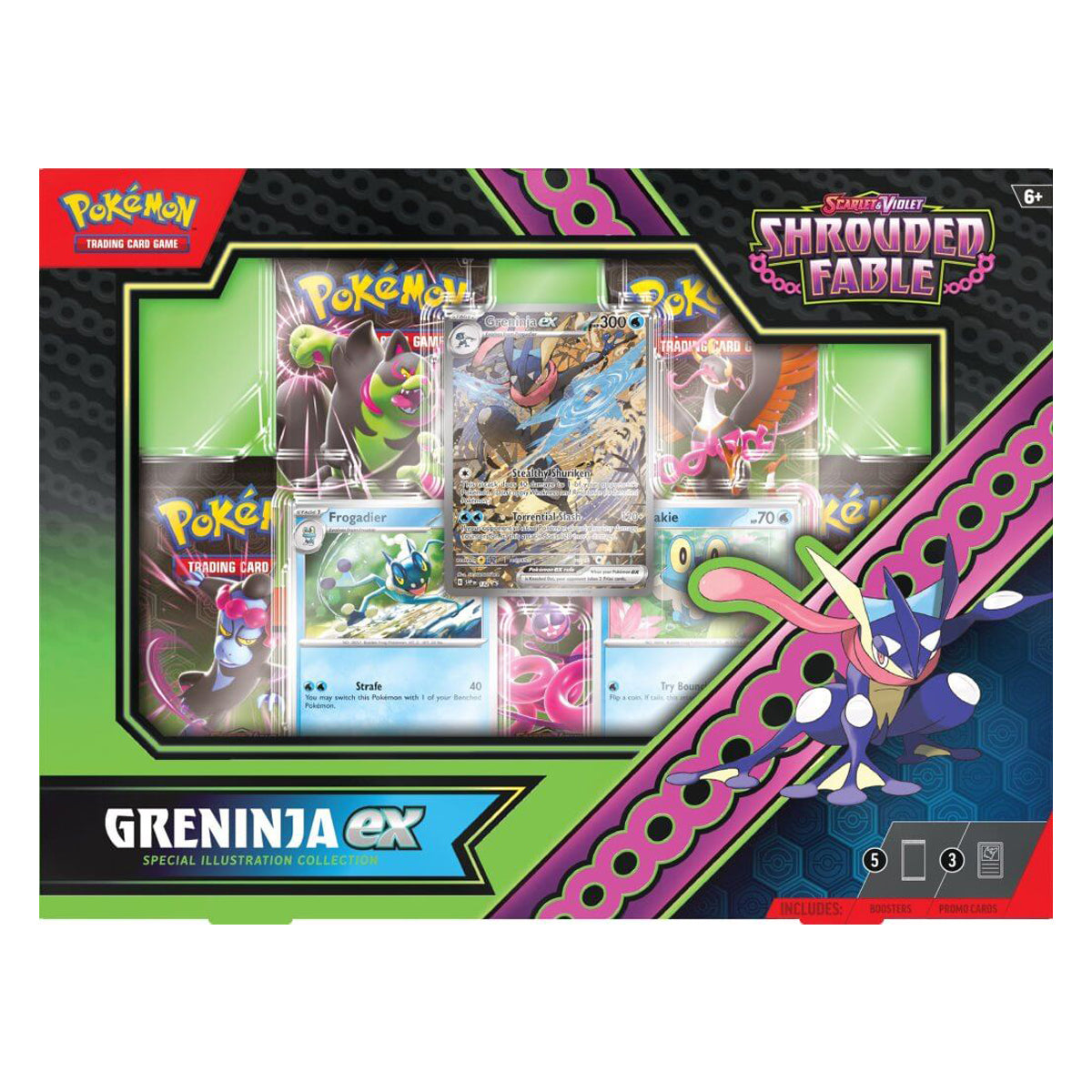 Scarlet & Violet Shrouded Fable Kingdra/Greninja ex Special Collection (Pair) POKEMON TCG - Trading Card Games - 5