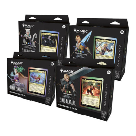 Magic Final Fantasy Commander Decks (Set of 4) - Trading Card Games