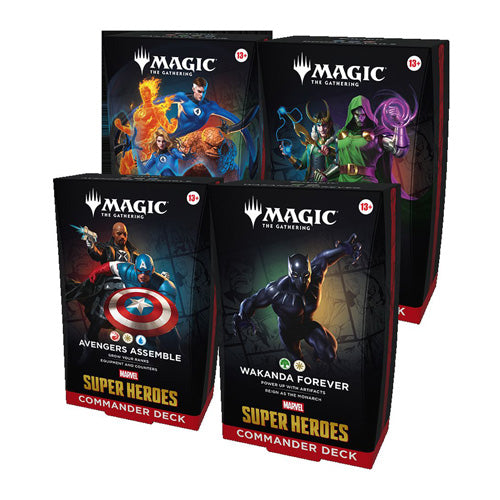 Magic Marvel Super Heroes Commander Deck (Set of 4) - Trading Card Games - 2