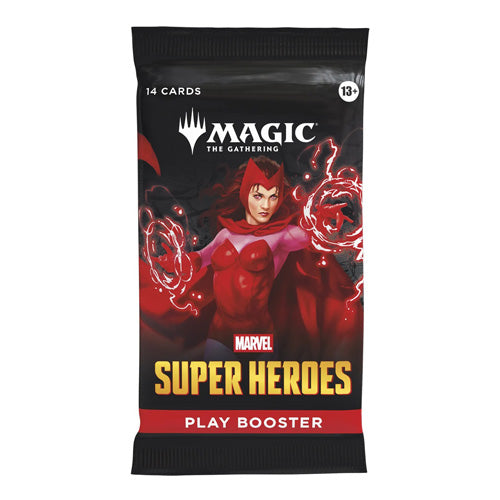 Magic Marvel Super Heroes Single Play Booster Pack - Trading Card Games - 4