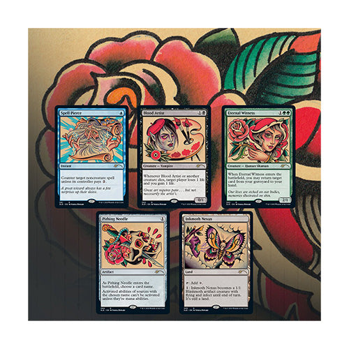 Magic Secret Lair Drop Series Full Sleeves The Tattoo Pack - Trading Card Games - 6
