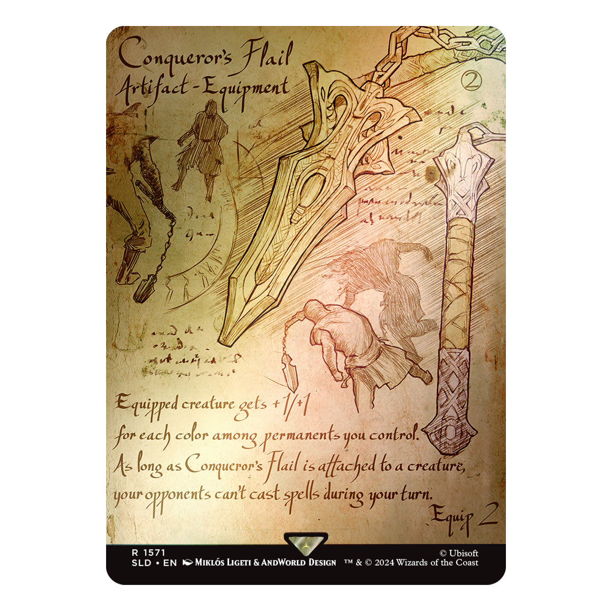 Magic Secret Lair x Assassin’s Creed  Da Vinci’s Designs Foil Edition - Trading Card Games - 3