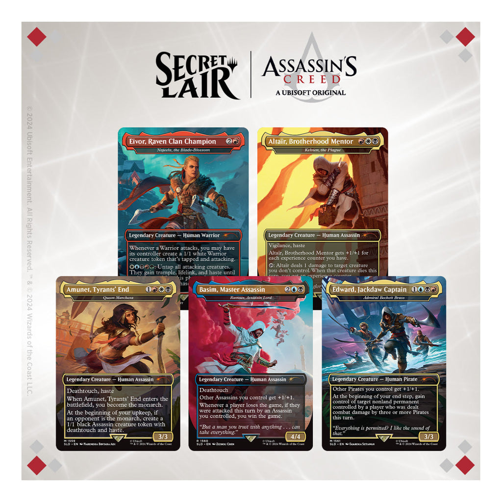 Magic Secret Lair x Assassin’s Creed Lethal Legends Foil Edition - Trading Card Games