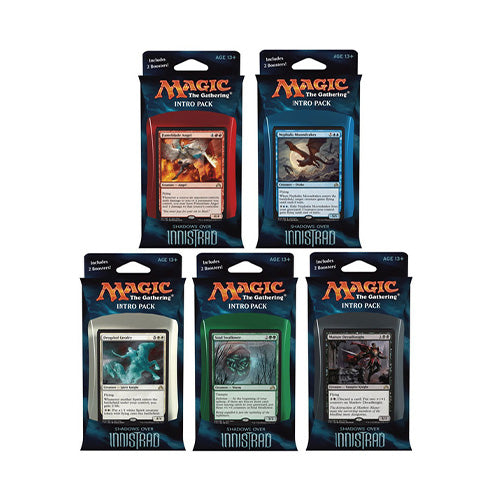 Magic the Gathering Shadows Over Innistrad Intro Packs (Set of 5) - Trading Card Games