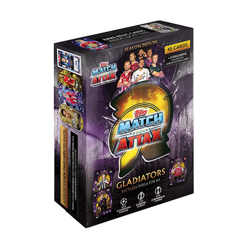 Match Attax UEFA Club Competitions 2025/2026 Edition Mega Tin (Set of 4) - Sports Cards - 3