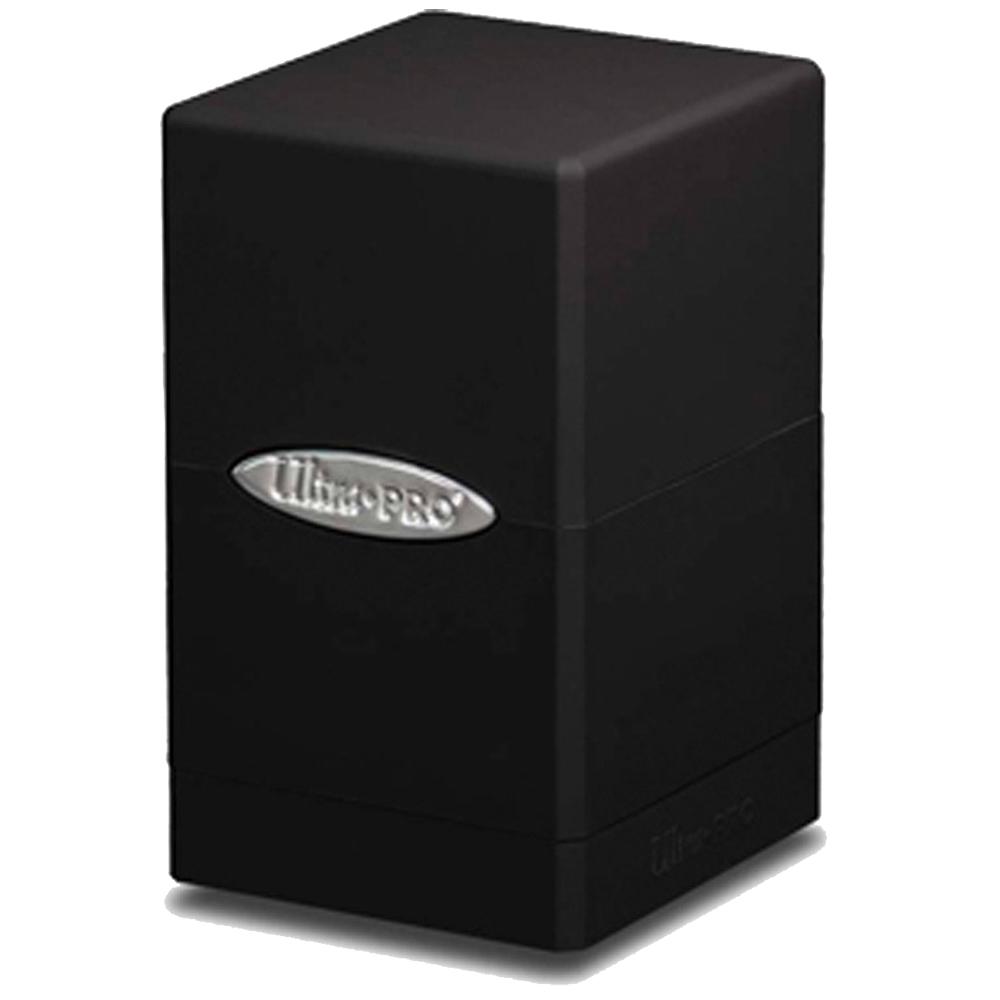 ULTRA PRO - Satin Tower - Black Deck Box Card Storage - Deck Boxes