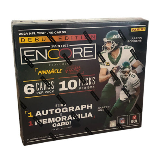 NFL 2024 Encore Football Hobby Trading Cards (Display of 10) - Sports Cards