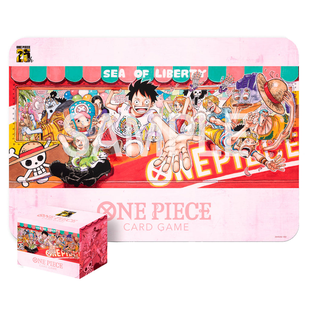 One Piece Card Game Playmat and Card Case Set 25th Edition - Playmats