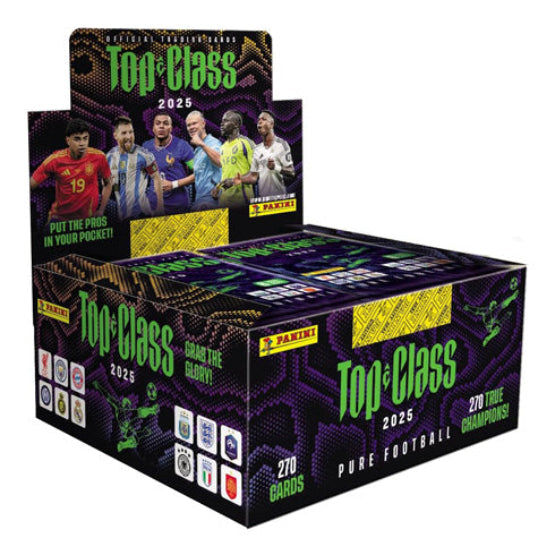 PANINI Top Class Soccer 2025 Trading Cards - Booster Box - Sports Cards