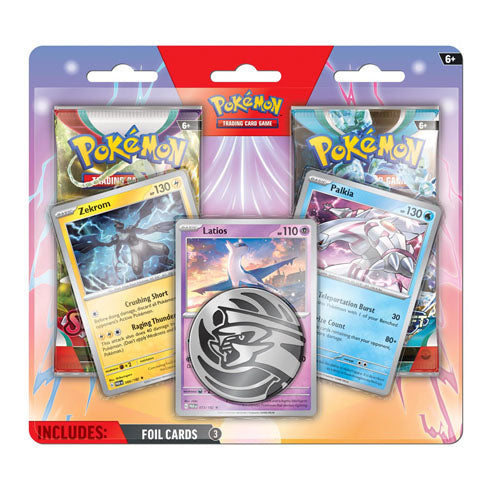 POKEMON TCG Enhanced 2 Pack Blister (Latios, Zekrom, Palkia) - Trading Card Games