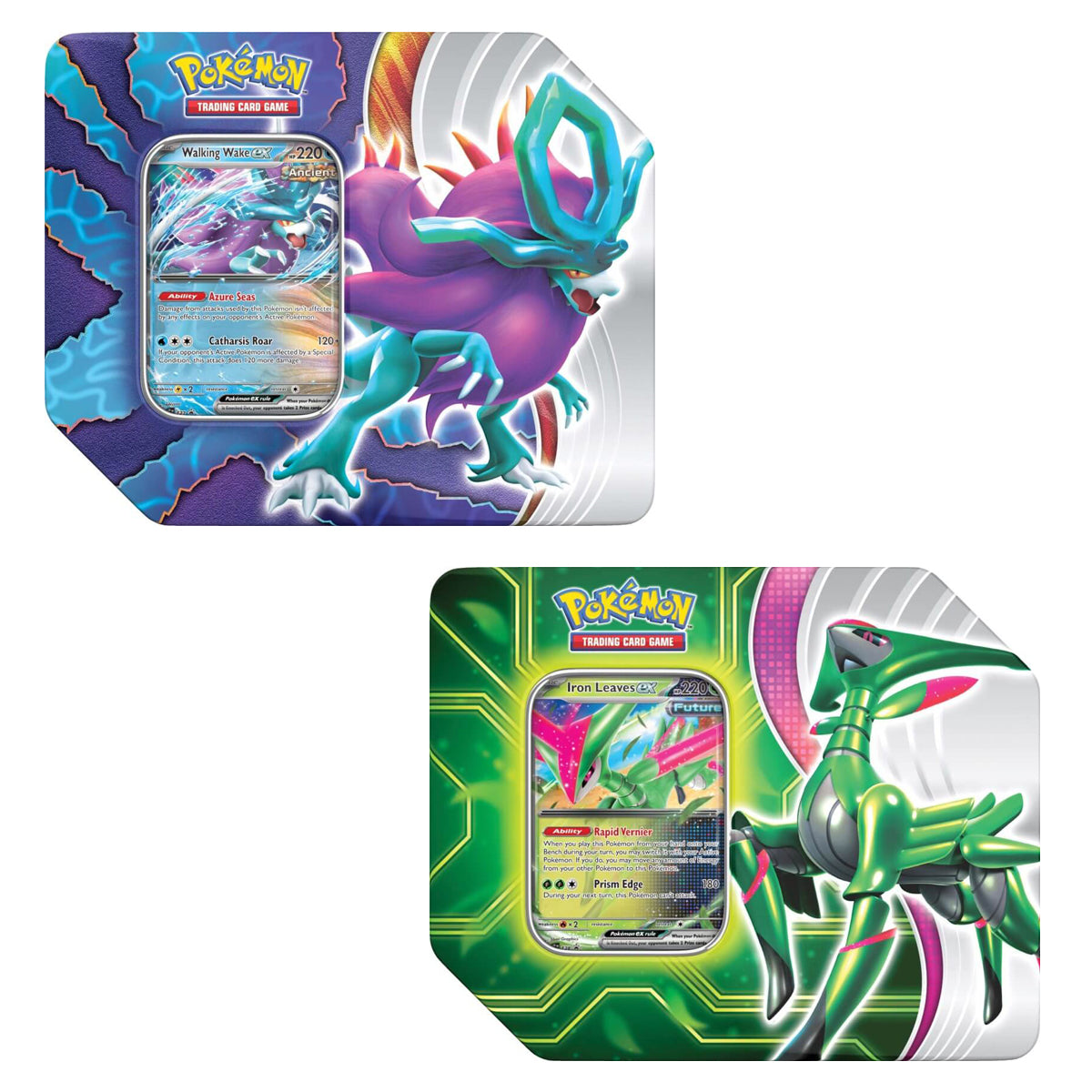 POKEMON TCG Paradox Clash Tins (Pair) - Trading Card Games