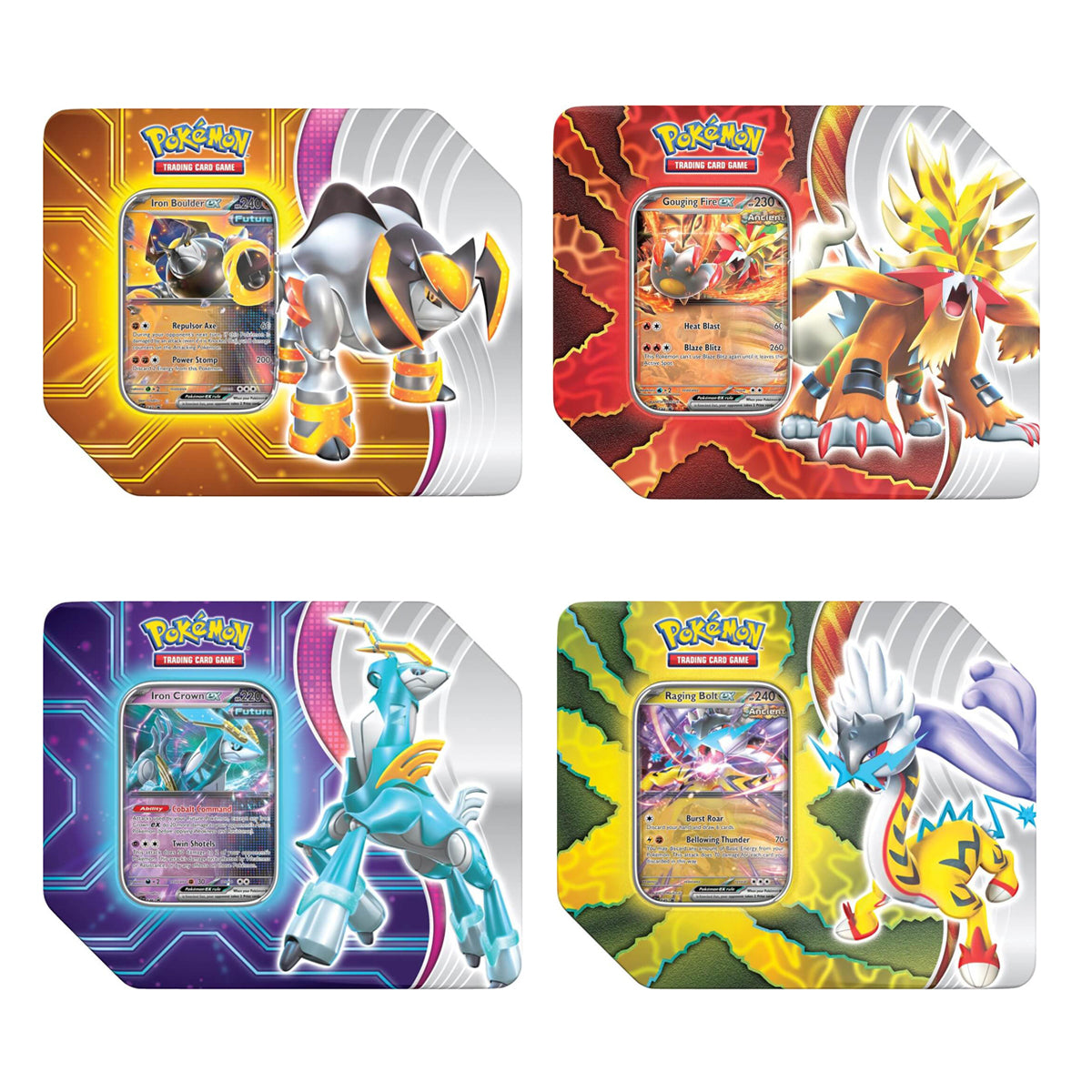 POKEMON  TCG Paradox Destinies Tin (Set of 4) - Trading Card Games