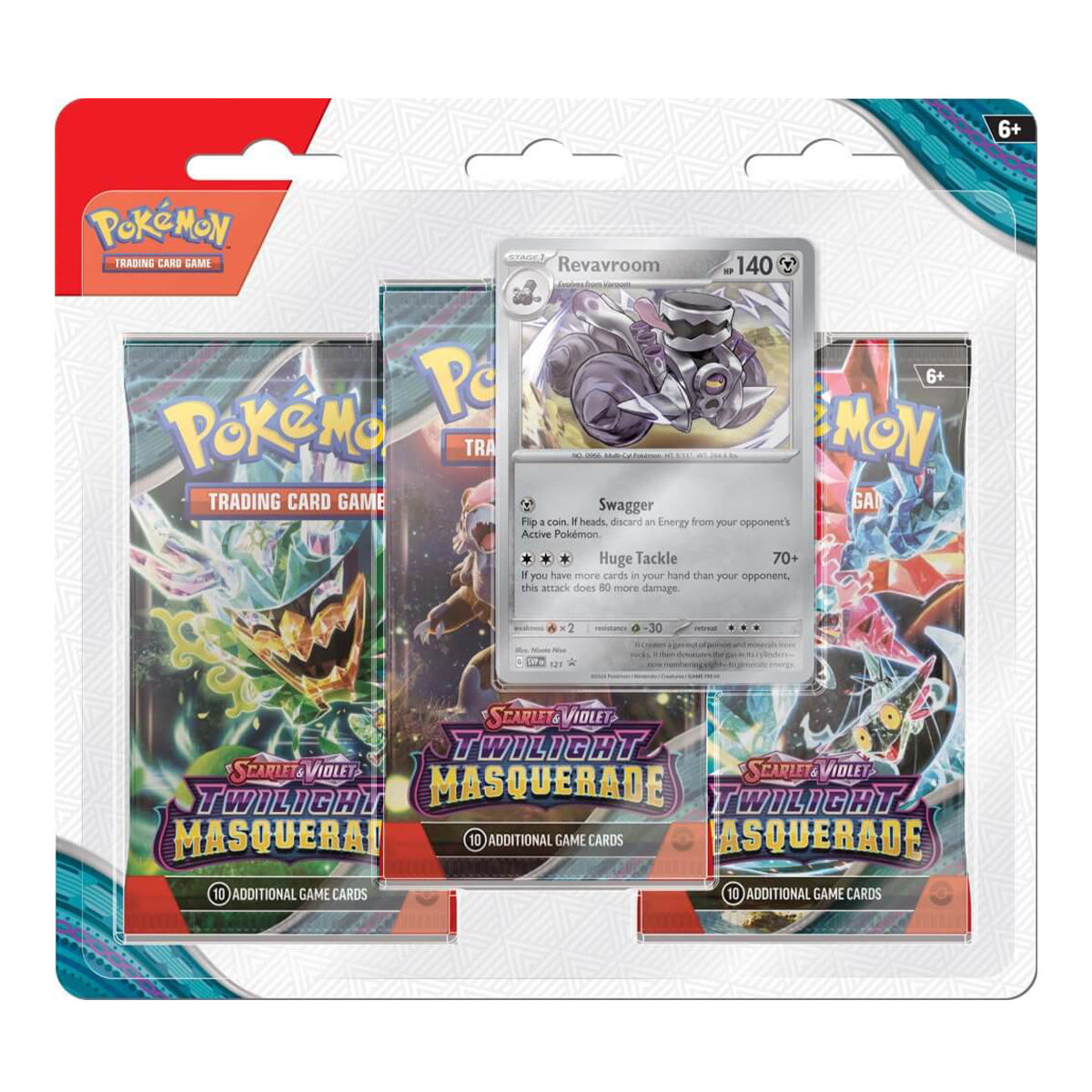 POKEMON TCG Scarlet & Violet Twilight Masquerade Three Booster Blisters (Pair) - Trading Card Games - 2